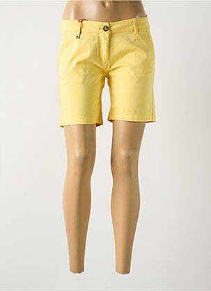 Short fermeture zippée sous rabat boutonné taille normale jaune LA CIBLE ROUGE femme