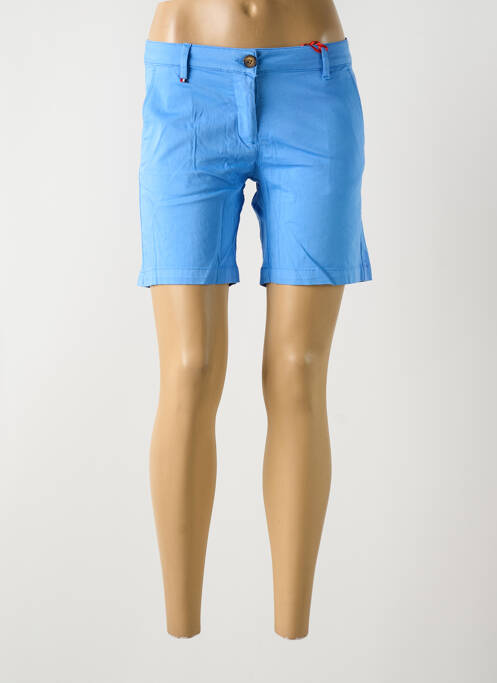 Short bleu LA CIBLE ROUGE pour femme