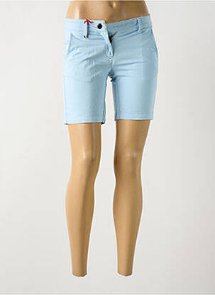 Short fermeture zippée sous rabat boutonné taille normale bleu LA CIBLE ROUGE femme
