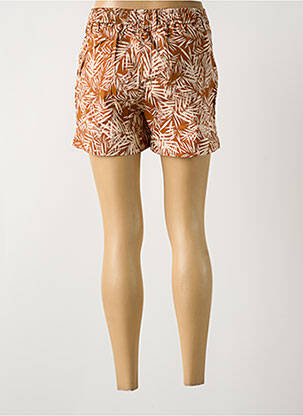Short fermeture zippée sous rabat boutonné taille normale marron LA CIBLE ROUGE femme