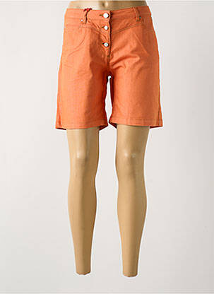 Short fermeture zippée sous rabat boutonné taille normale orange LA CIBLE ROUGE femme