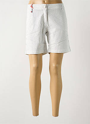 Bermuda coupe droite taille normale blanc LA CIBLE ROUGE femme