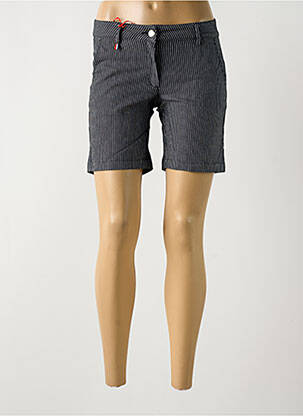 Bermuda coupe droite taille normale bleu LA CIBLE ROUGE femme