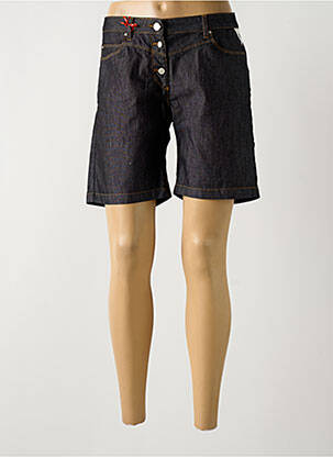Short fermeture zippée sous rabat boutonné taille normale noir LA CIBLE ROUGE femme