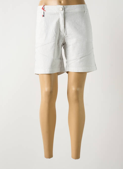 Bermuda blanc LA CIBLE ROUGE pour femme