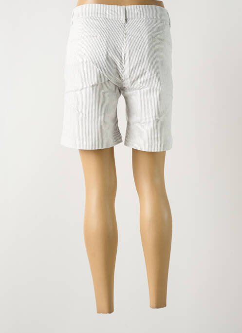 Bermuda blanc LA CIBLE ROUGE pour femme