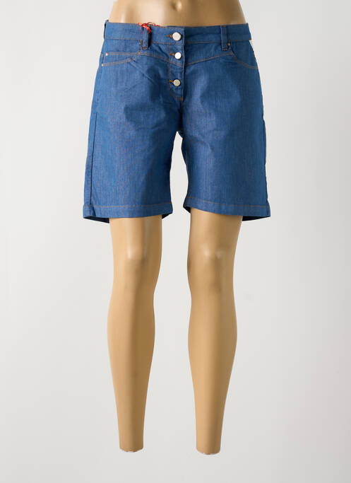 Short bleu LA CIBLE ROUGE pour femme