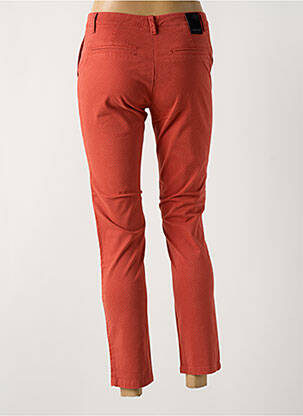Pantalon chino tissage popeline taille normale orange LA CIBLE ROUGE femme