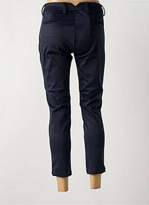 Pantalon chino tissage popeline taille normale bleu LA CIBLE ROUGE femme