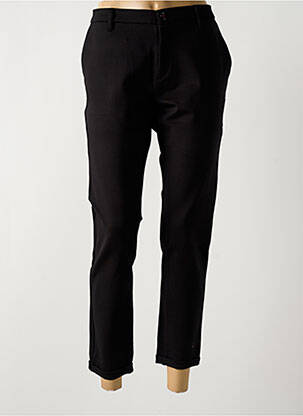 Pantalon 7/8 stretch taille normale noir LA CIBLE ROUGE femme