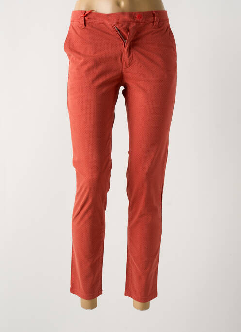 Pantalon chino orange LA CIBLE ROUGE pour femme