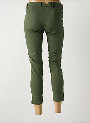 Pantalon 7/8 stretch taille normale vert LA CIBLE ROUGE femme