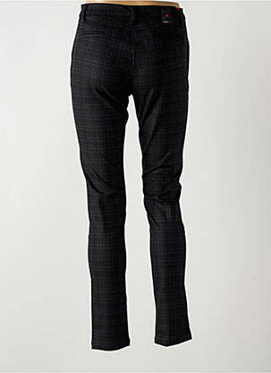 Pantalon chino fermeture zippée sous rabat boutonné taille normale noir LA CIBLE ROUGE femme