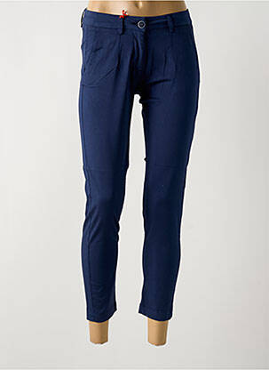 Pantalon 7/8 stretch taille normale bleu LA CIBLE ROUGE femme