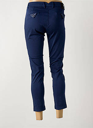 Pantalon 7/8 stretch taille normale bleu LA CIBLE ROUGE femme