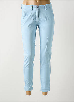 Pantalon 7/8 stretch taille normale bleu LA CIBLE ROUGE femme