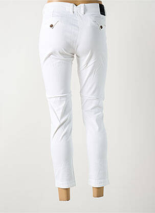 Pantalon 7/8 stretch taille normale blanc LA CIBLE ROUGE femme