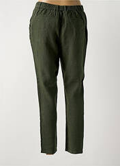 Pantalon chino vert LA CIBLE ROUGE pour femme seconde vue