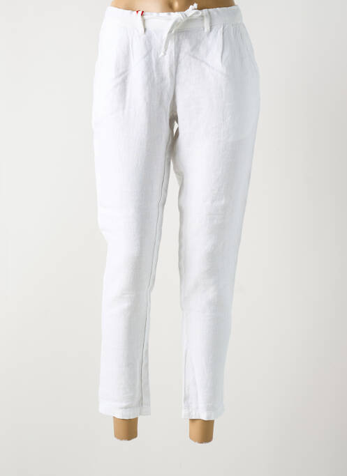 Pantalon chino blanc LA CIBLE ROUGE pour femme