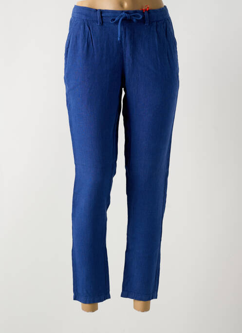 Pantalon chino bleu LA CIBLE ROUGE pour femme