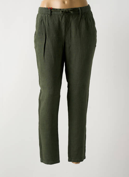 Pantalon chino vert LA CIBLE ROUGE pour femme