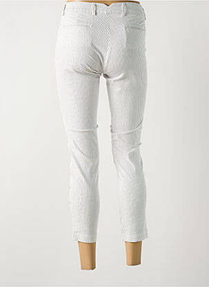 Pantalon 7/8 stretch taille normale blanc LA CIBLE ROUGE femme