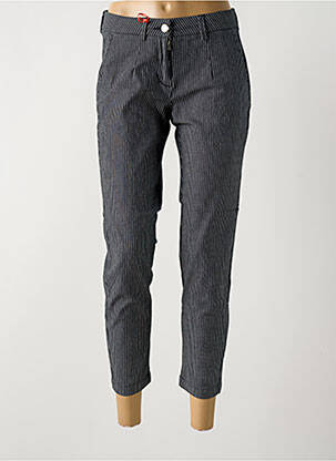 Pantalon 7/8 stretch taille normale bleu LA CIBLE ROUGE femme