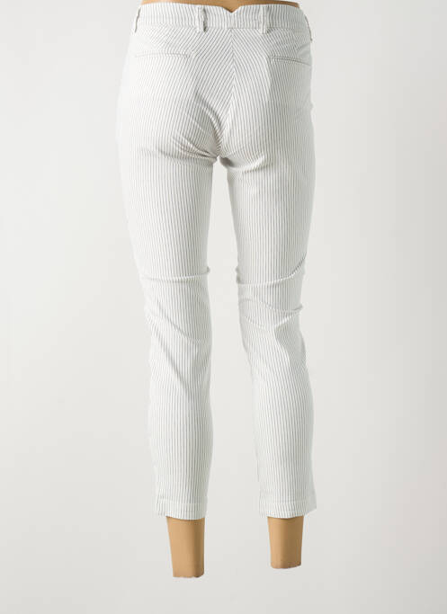 Pantalon 7/8 blanc LA CIBLE ROUGE femme
