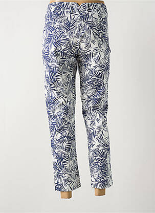 Pantalon chino tissage popeline taille normale bleu LA CIBLE ROUGE femme