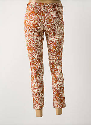 Pantalon chino tissage popeline taille normale marron LA CIBLE ROUGE femme
