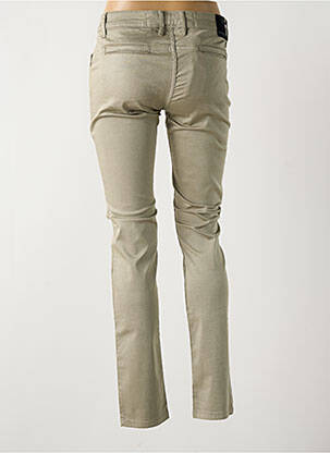 Pantalon slim tissage popeline taille normale vert LA CIBLE ROUGE femme