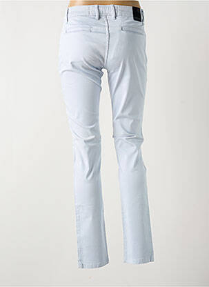 Pantalon slim tissage popeline taille normale bleu LA CIBLE ROUGE femme