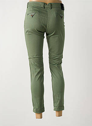 Pantalon 7/8 stretch taille normale vert LA CIBLE ROUGE femme