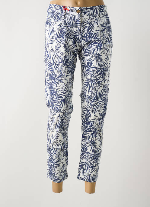 Pantalon chino bleu LA CIBLE ROUGE pour femme