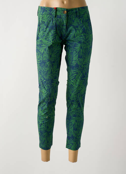 Pantalon chino vert LA CIBLE ROUGE pour femme