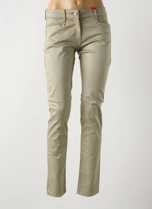 Pantalon slim vert LA CIBLE ROUGE pour femme