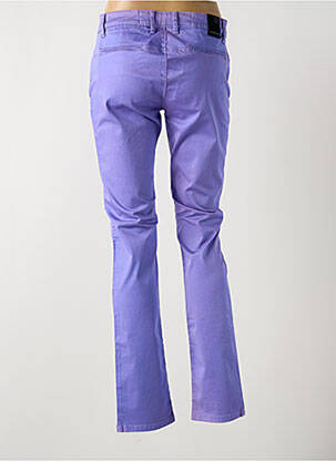 Pantalon slim tissage popeline taille normale violet LA CIBLE ROUGE femme