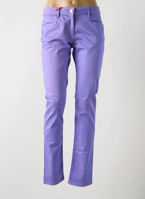 Pantalon slim violet LA CIBLE ROUGE femme