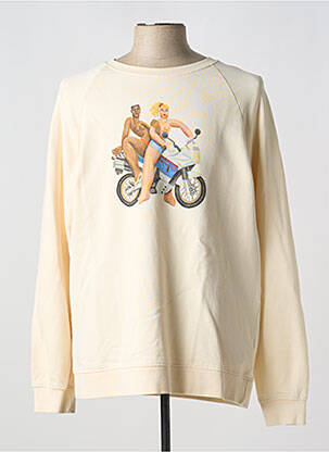 Sweat-shirt stretch manches longues beige OLOW homme