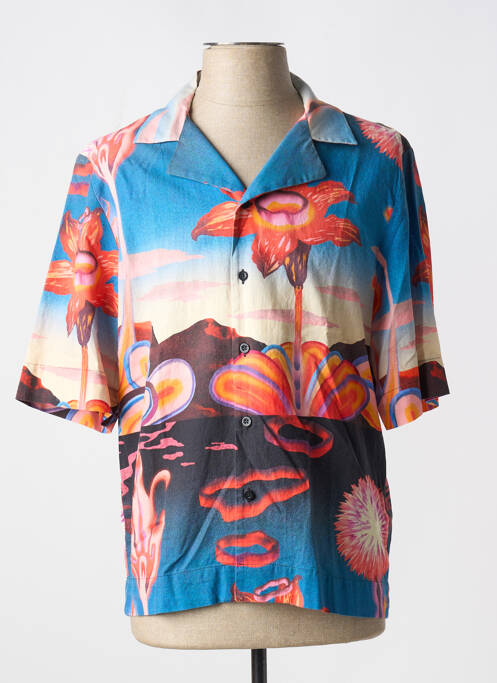 Chemise manches courtes bleu EDWIN pour homme