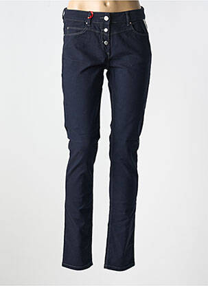 Pantalon slim poches bleu LA CIBLE ROUGE femme