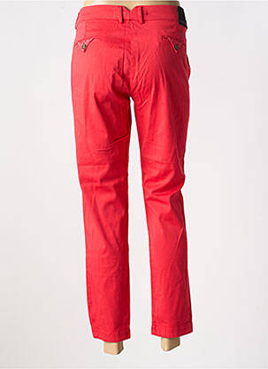 Pantalon 7/8 fermeture zippée sous rabat boutonné rouge LA CIBLE ROUGE femme