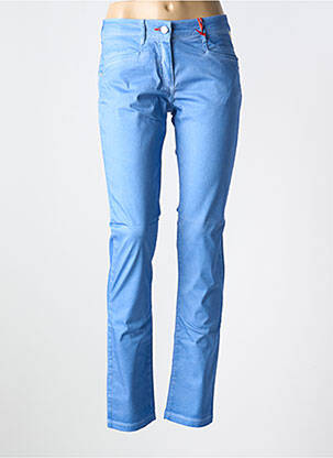 Pantalon slim poches bleu LA CIBLE ROUGE femme