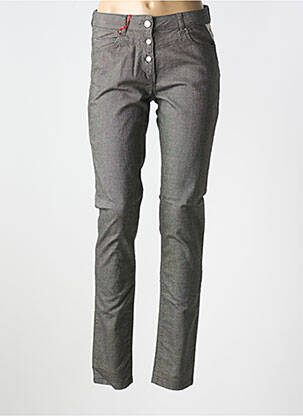 Pantalon slim poches gris LA CIBLE ROUGE femme