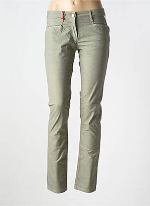 Pantalon slim poches vert LA CIBLE ROUGE femme