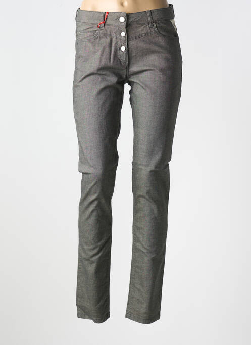 Pantalon slim gris LA CIBLE ROUGE pour femme