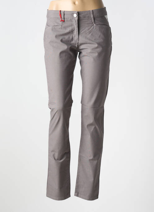Pantalon slim gris LA CIBLE ROUGE pour femme