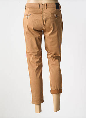 Pantalon 7/8 fermeture zippée sous rabat boutonné beige LA CIBLE ROUGE femme