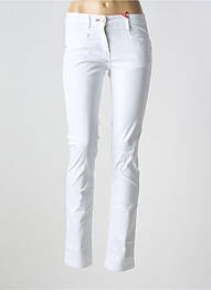 Pantalon slim poches blanc LA CIBLE ROUGE femme