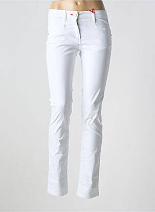 Pantalon slim poches blanc LA CIBLE ROUGE femme